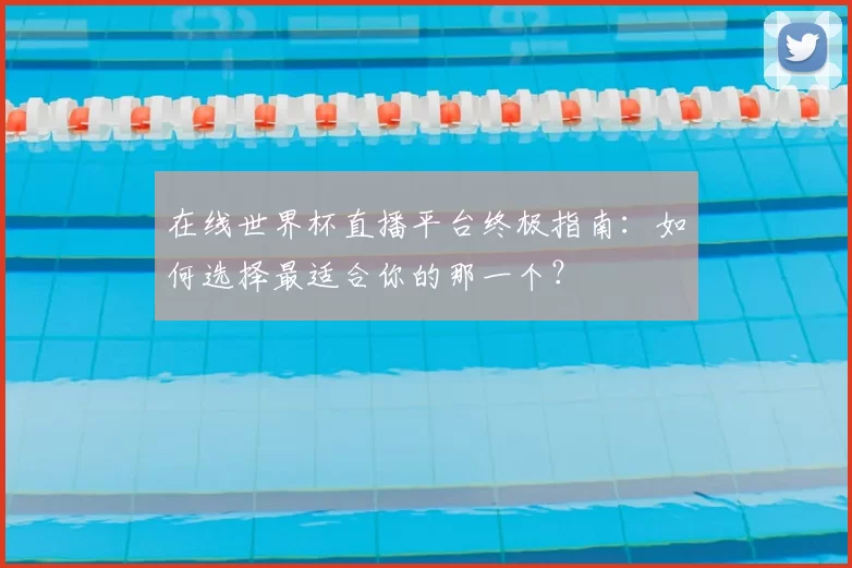 在线世界杯直播平台终极指南：如何选择最适合你的那一个？