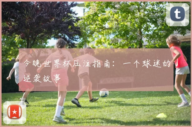 今晚世界杯压注指南:一个球迷的逆袭故事